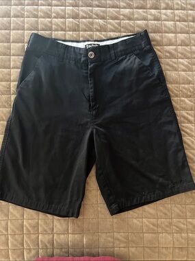 So Cal Men's Black Flat-Front Performance Shorts
